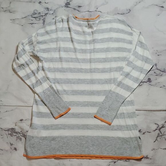 A New Day Gray/White Striped sweater - Picture 5 of 5